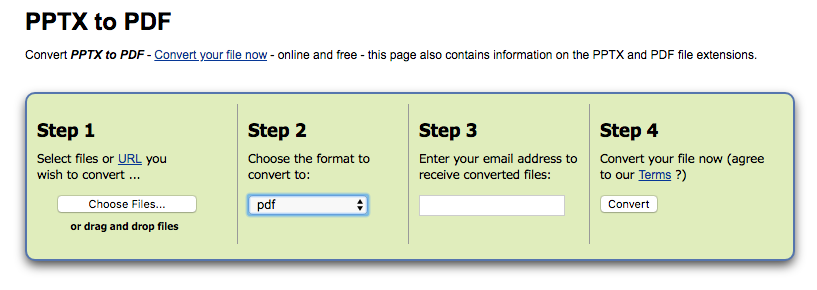 save pptx as pdf online