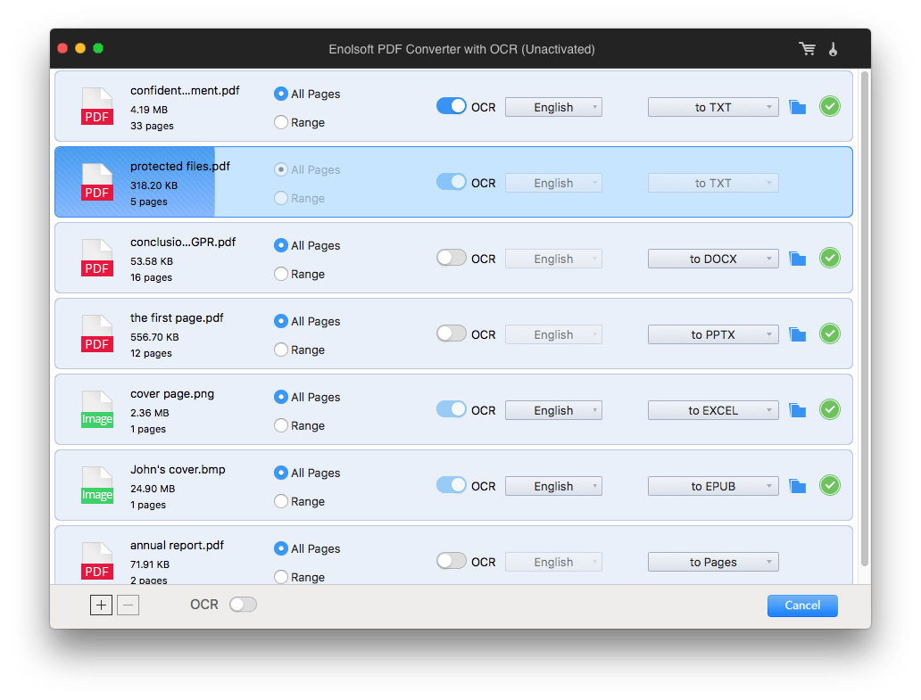 batch convert scanned pdf mac