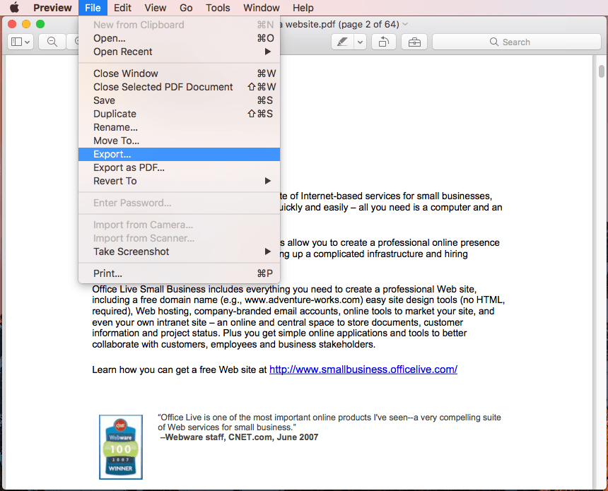 pdf compress mac
