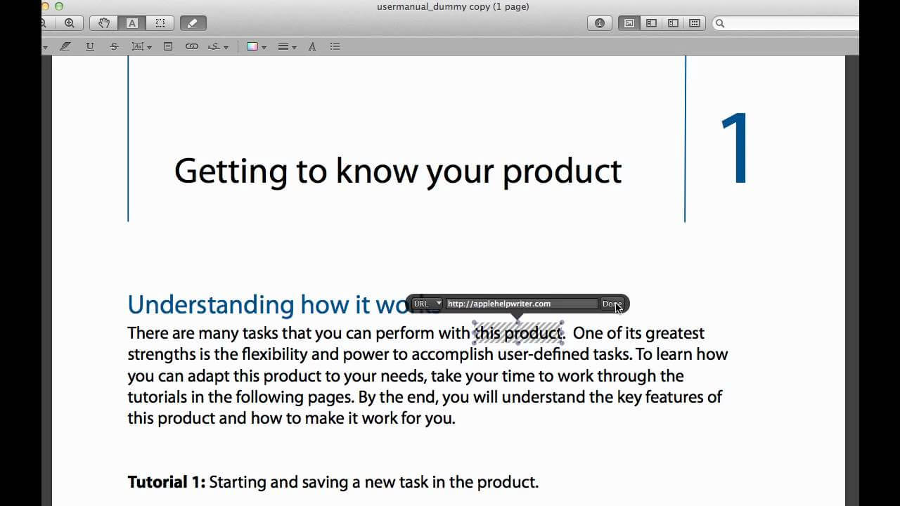 add hyperlink to PDF on Mac in Preview