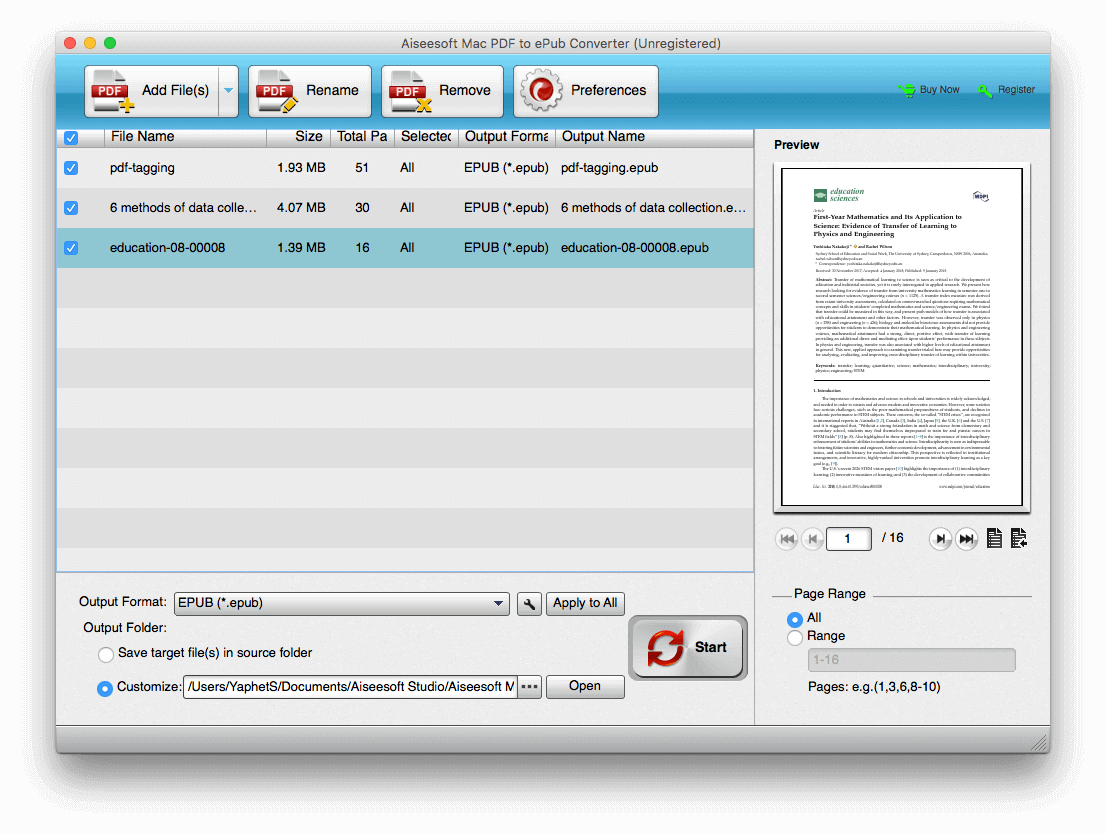 Aiseesoft PDF to ePub Converter