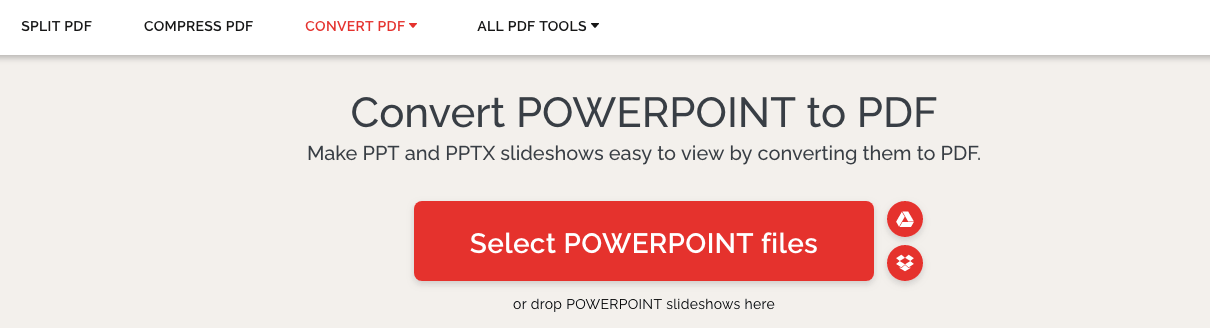 convert powerpoint to pdf mac online with ilovepdf