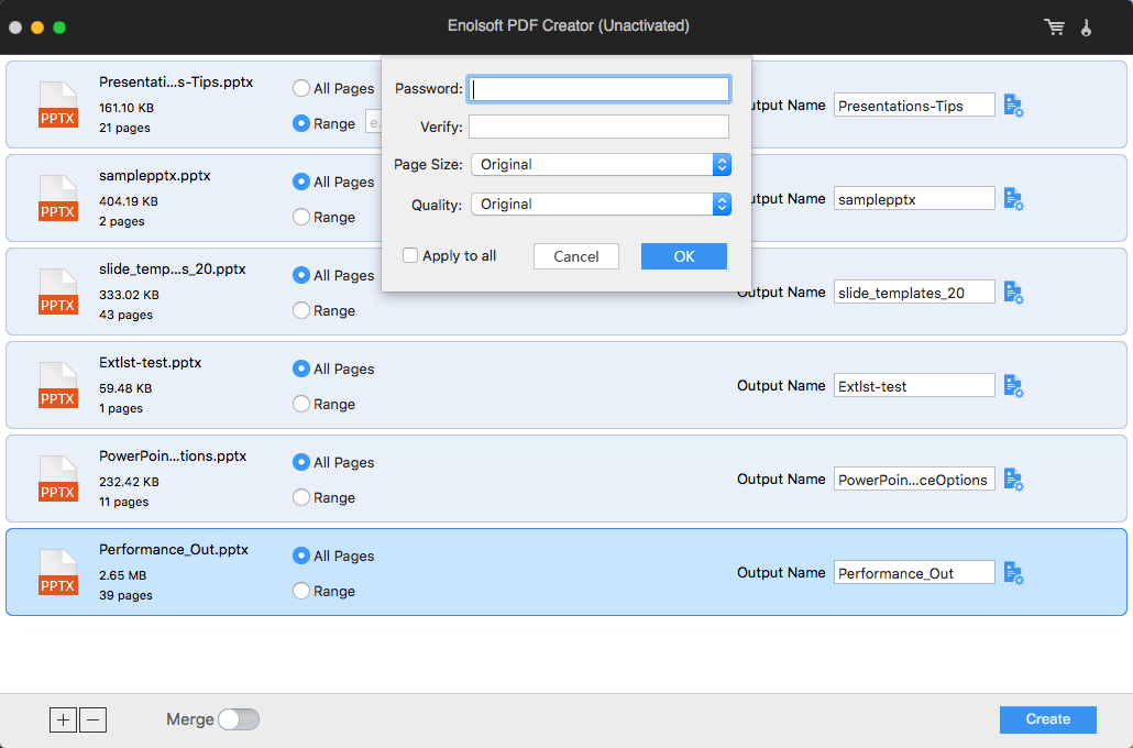 customize the settings