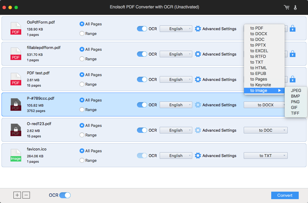 choose output formats for pdf forms