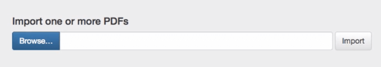 import PDFs
