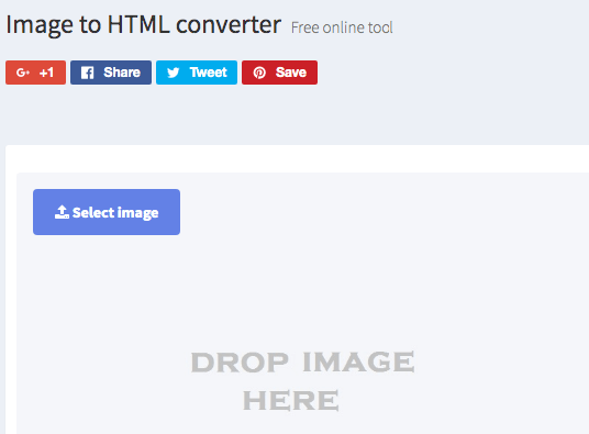 imageonline online image to HTML converter