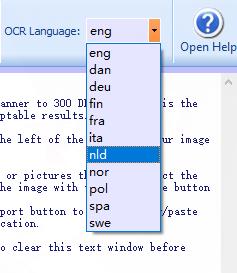 ocr language