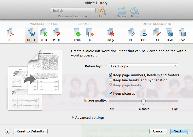 export non ocr pdf to excel