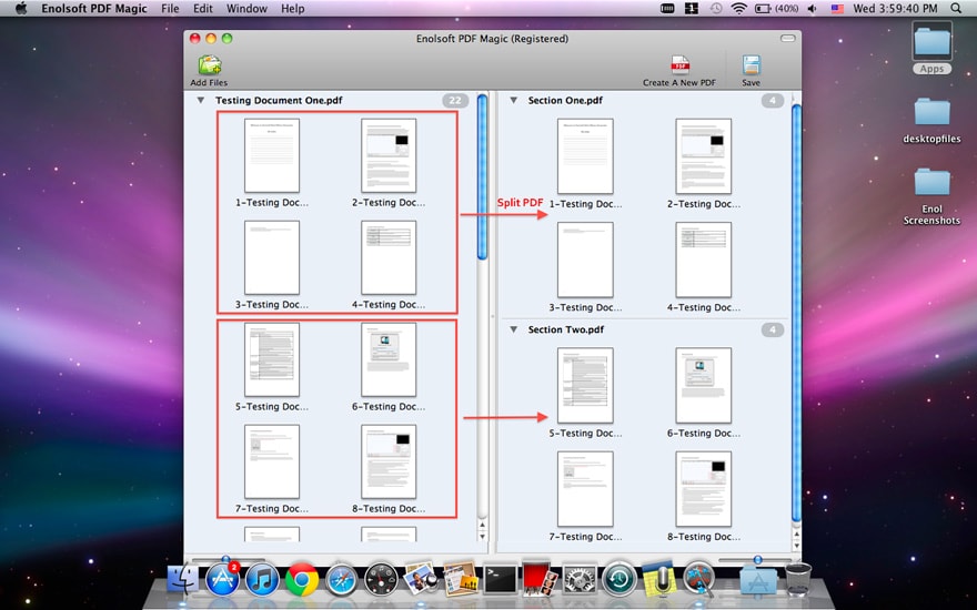 How to split PDF on Mac