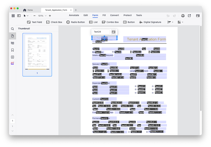 change form font size 02